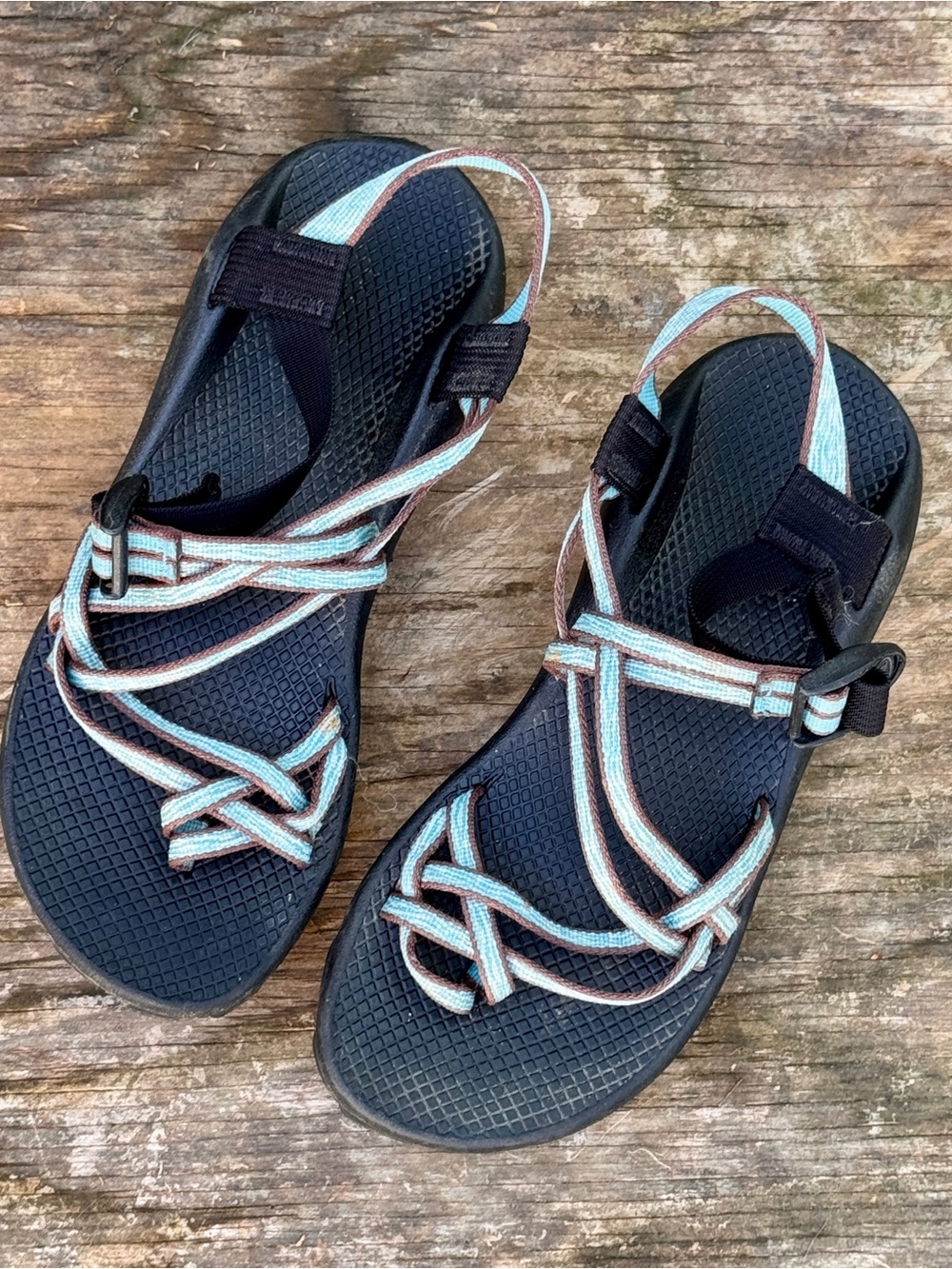 Chaco’s ZX2 Classic Women's size 10 Strappy Outdoor Sandals Light Blue